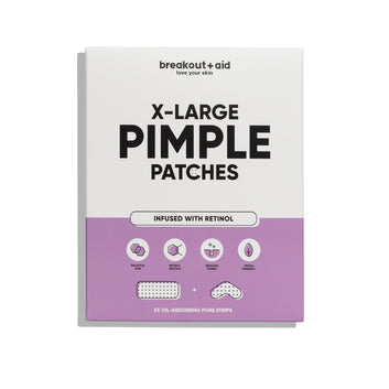 Patchs Anti-Boutons Taille XL au Rétinol + Acide Salicylique - Pack de 10